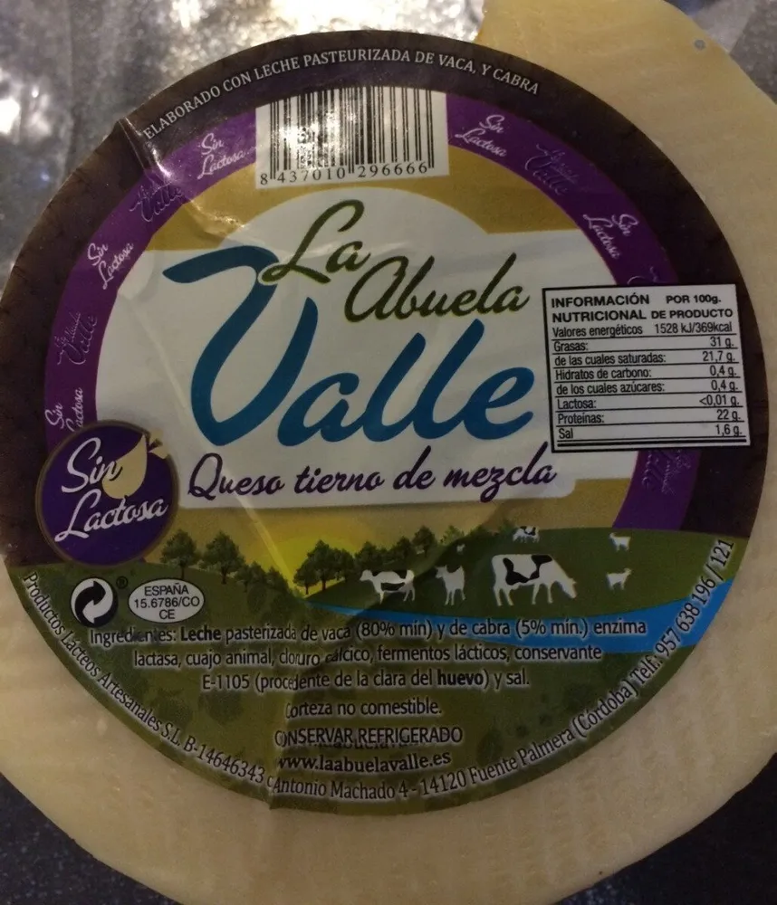 Queso tierno de mezcla La Abuela Valle