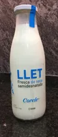 Llet fresca de vaca semidesnatada