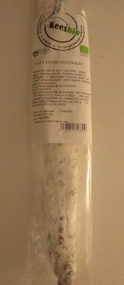 Fuet extra ecológico