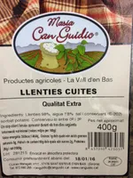 Llenties cuites