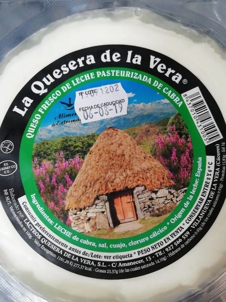 Queso fresco de leche pasteurizada de cabra