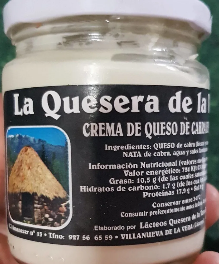 Crema de queso de cabra fundido