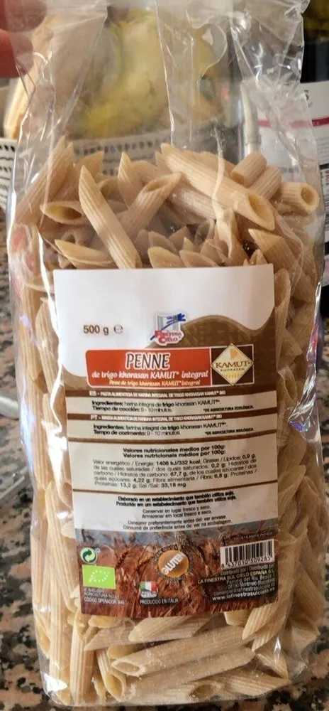 Penne de trigo Kamut