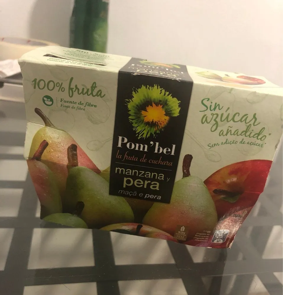 Compota de manzana y pera 100% fruta