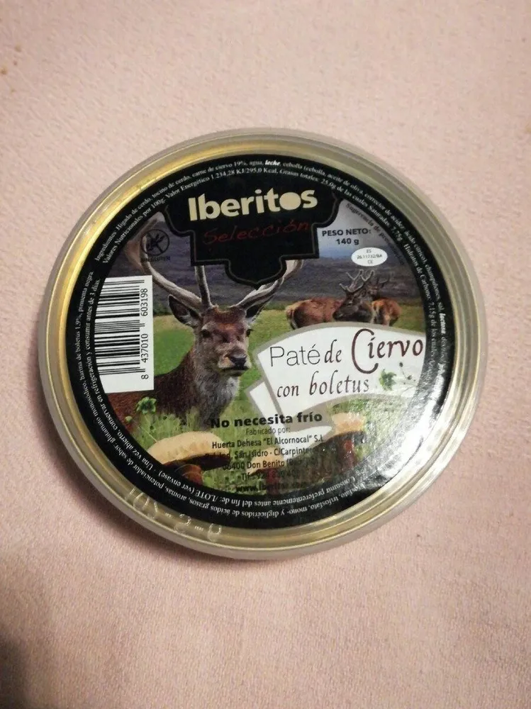 Paté de ciervo con boletus