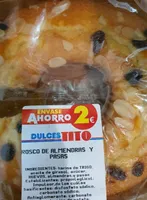 Rosco de almendras y pasas