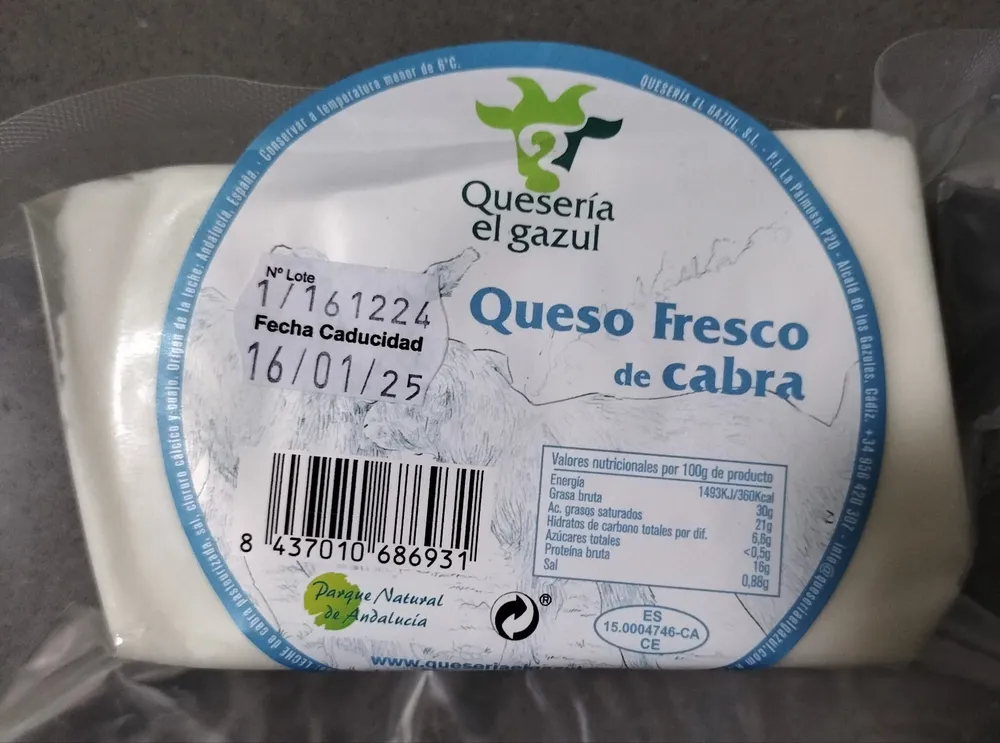 Queso fresco de cabra