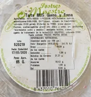 Tarta mus queso y fresa