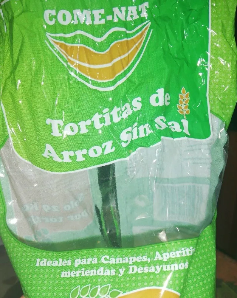 Tortitas de arroz sin sal