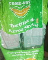 Tortitas de arroz sin sal