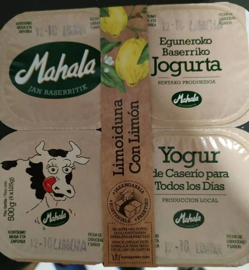 Yogur con limón