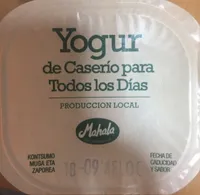 Yogur con melocotón