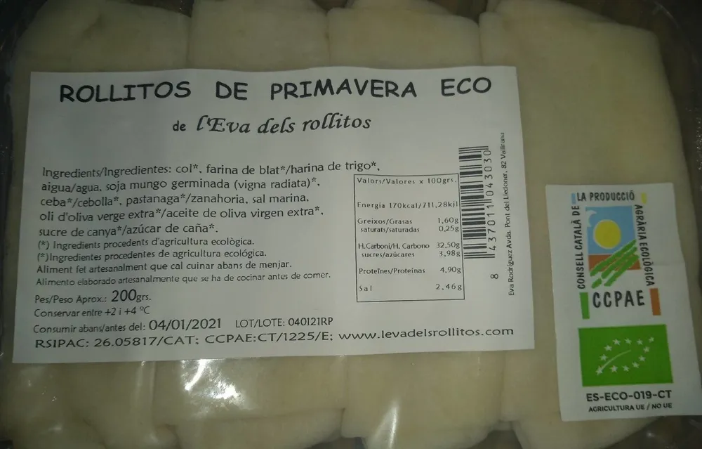 Rollitos de primavera eco
