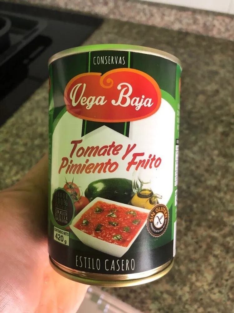 Tomate y pimiento frito