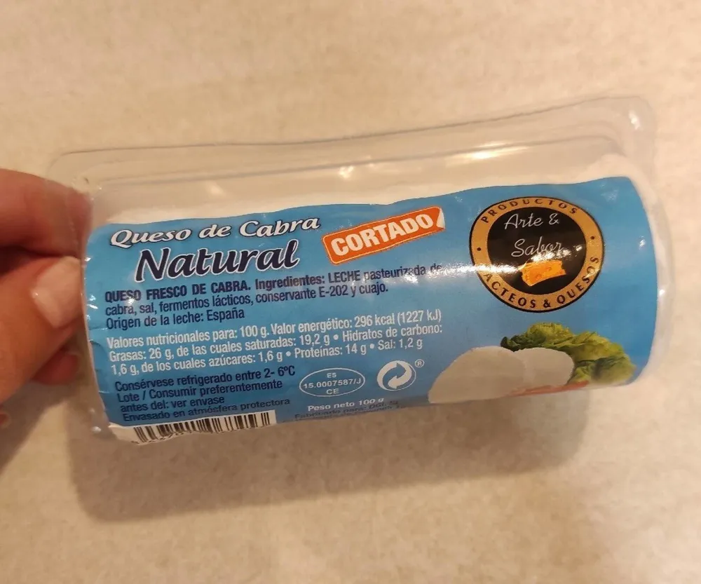 Queso de cabra natural alcampo