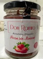 Mermeladas Artesanal de fresa sin azúcar añadido