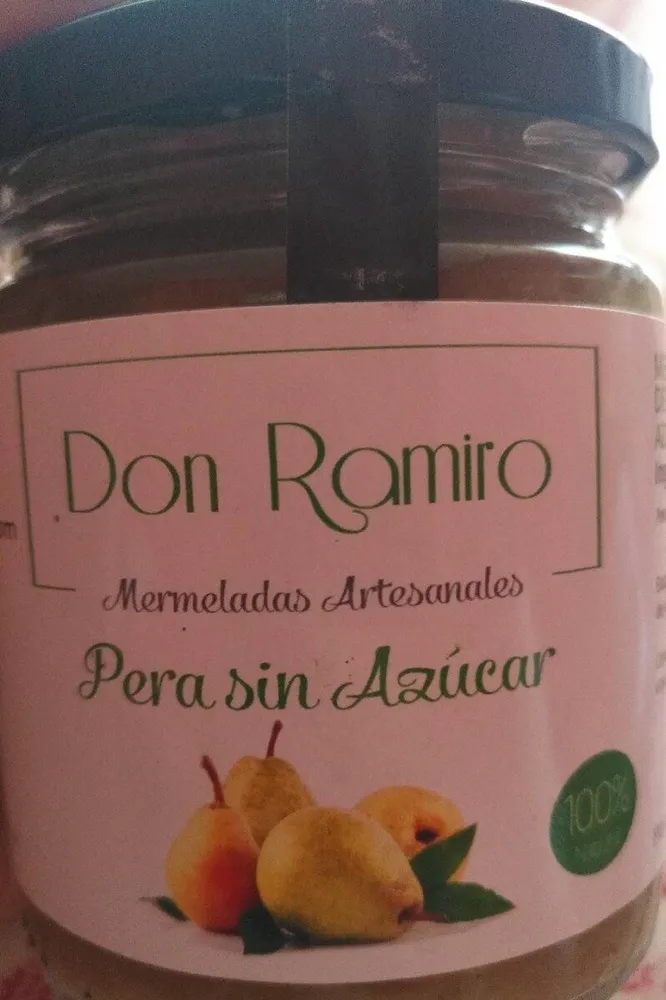 Mermeladas artesanales Pera sin azucar