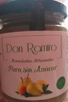 Mermeladas artesanales Pera sin azucar