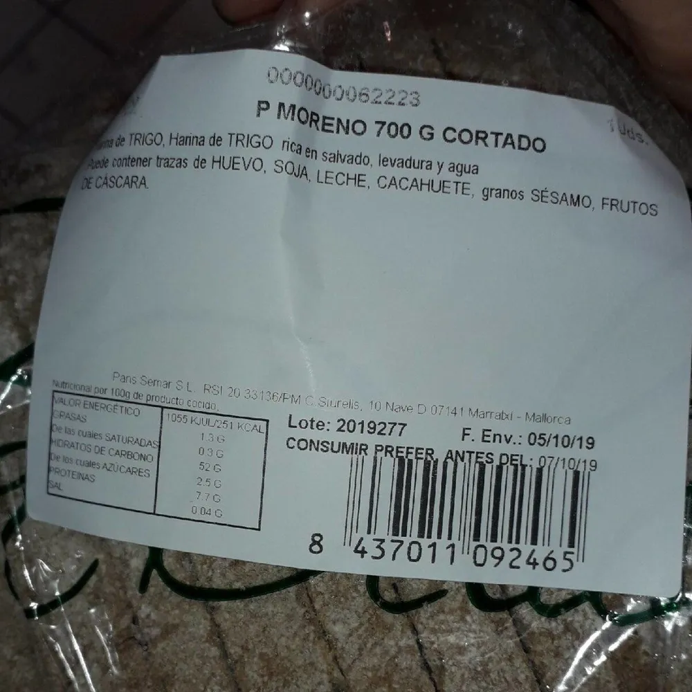 Pan moreno