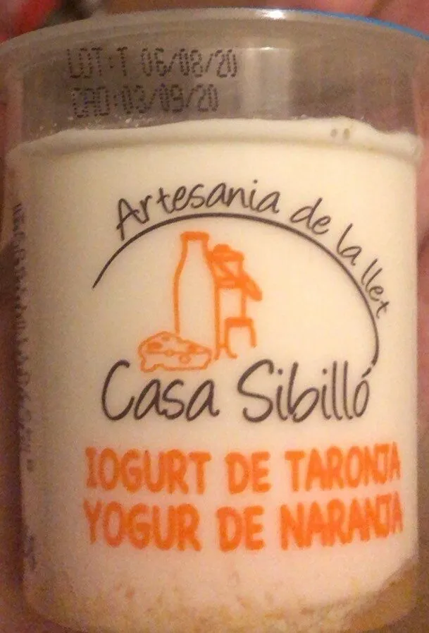 Yogur de naranja