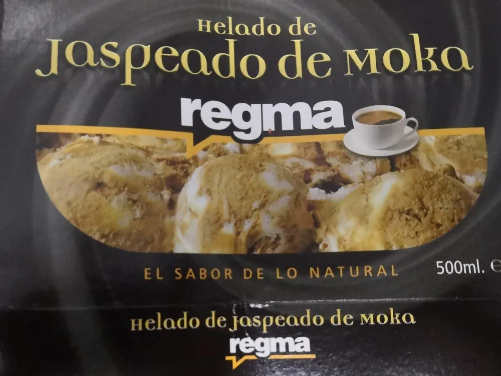 Helado jaspeado de moka