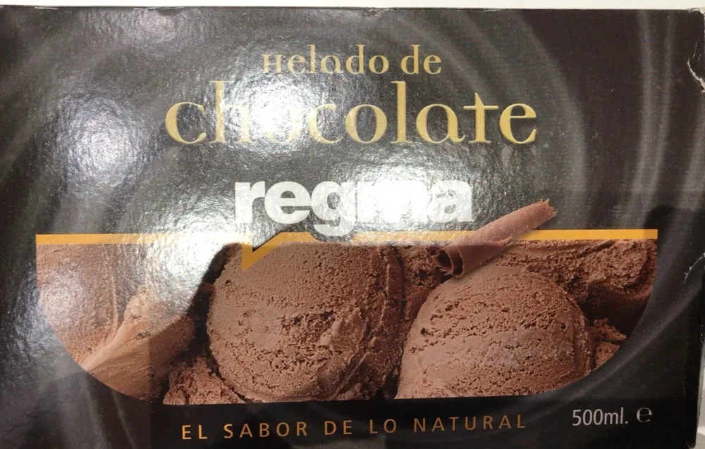 Helado de chocolate