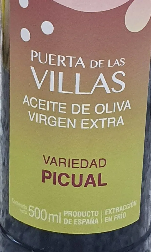 Aceite de oliva virgen extra