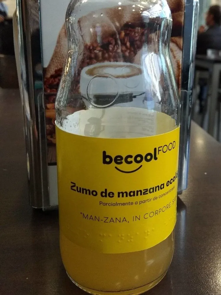 Zumo de manzana ecologico