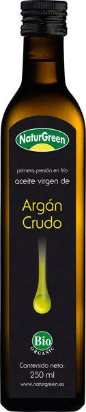 Bio aceite de argán crudo ecológico