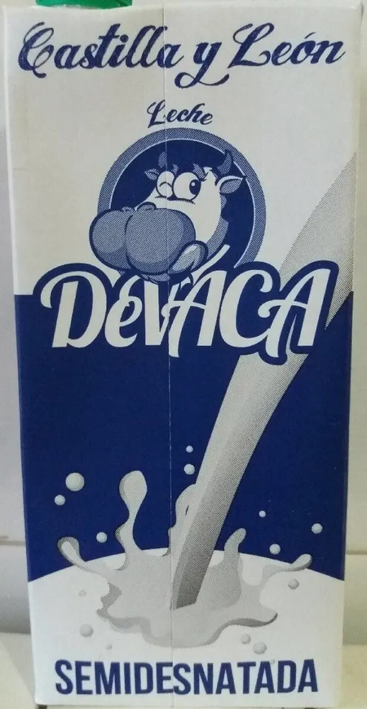 Leche de vaca semidesnatada