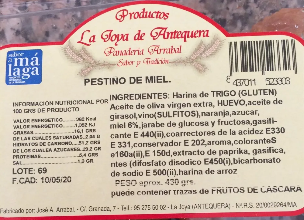 Pestiñosde miel