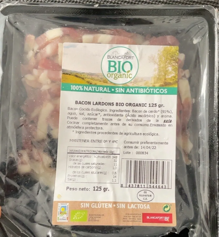 Bacon Lardons Bio Organic