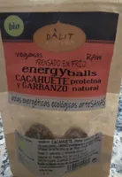 Energyballs cacahuete y garabanzo