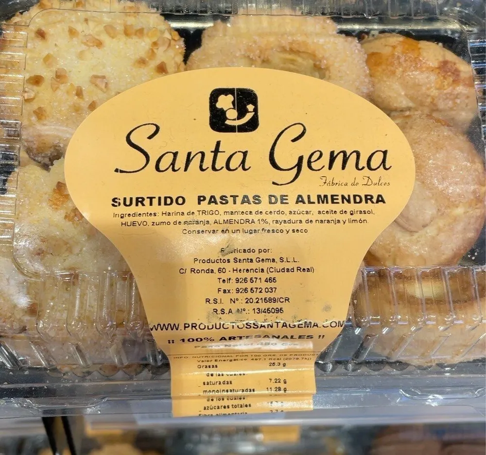 Surtido pastas de almendra
