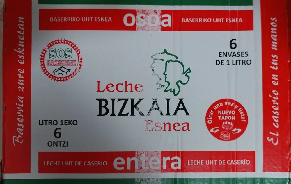 Leche Bizkaia entera