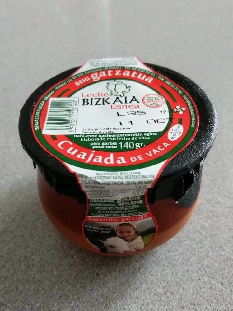 Cuajada de vaca