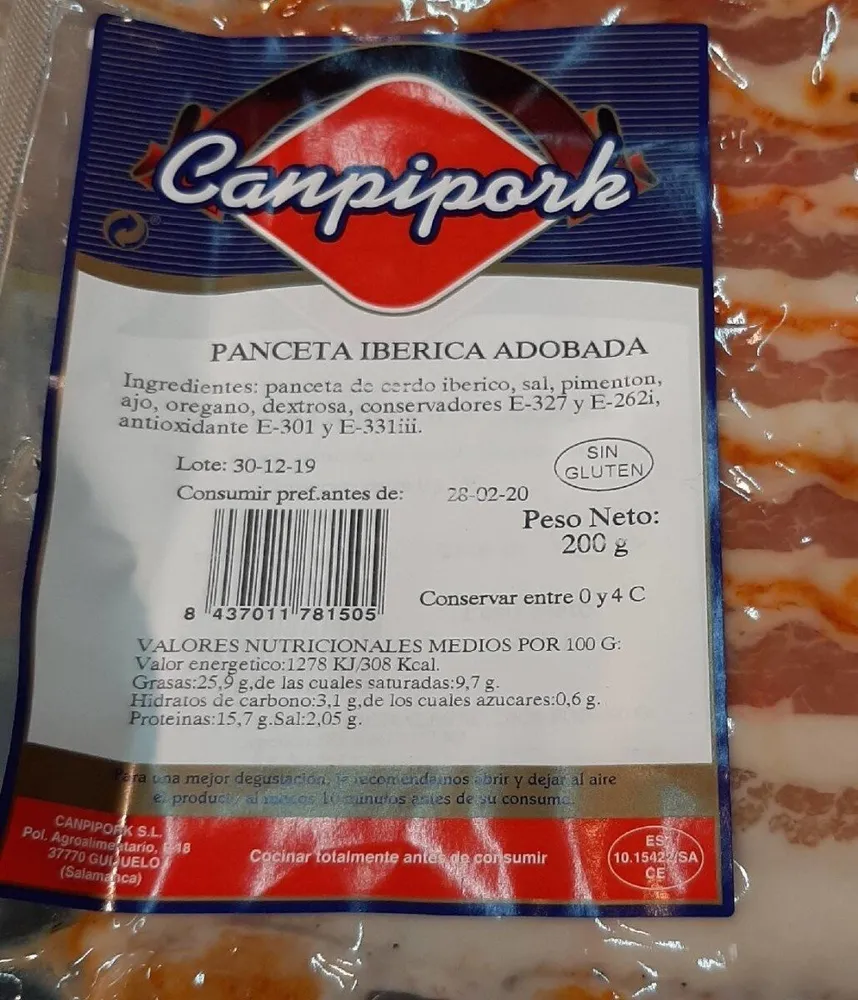 Panceta Iberica Adobada