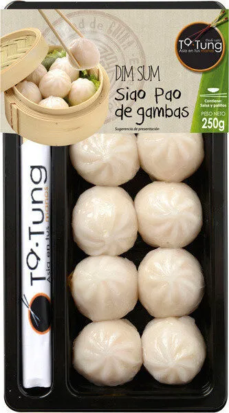 Dim sum siao pao de gambas