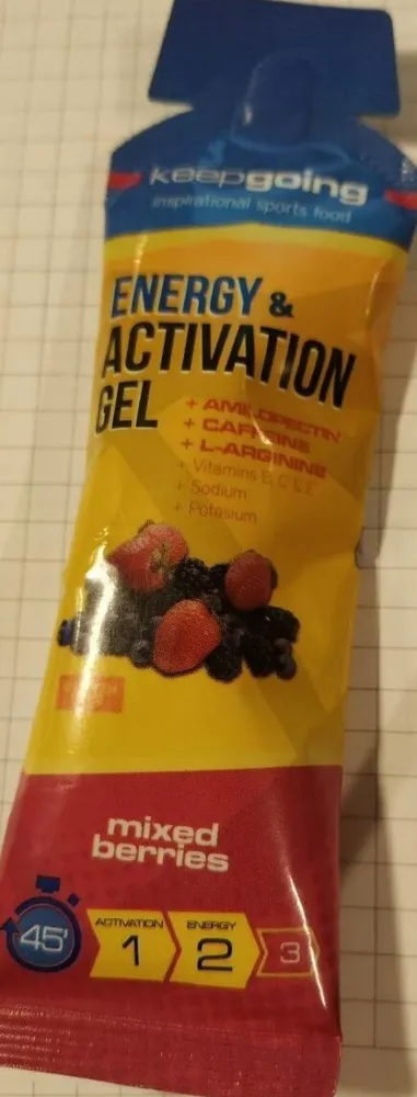 Energy & activation gel mixed berries