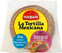 La tortilla mexicana maíz integral sin gluten ni lactosa