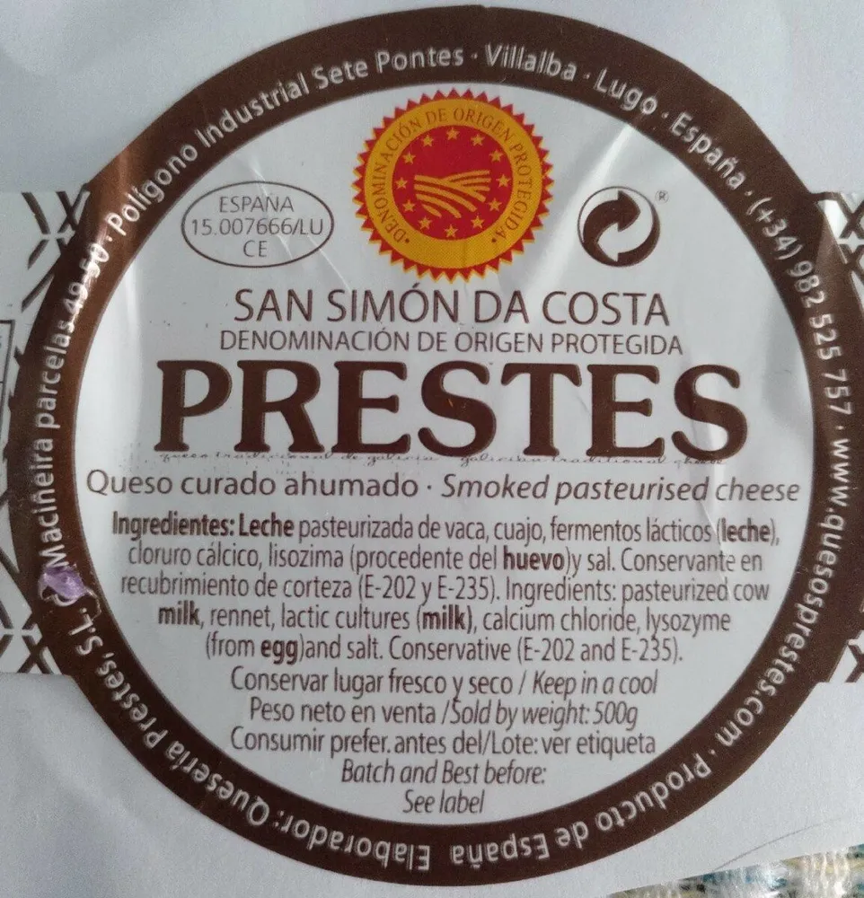 Queso San Simón Da Costa