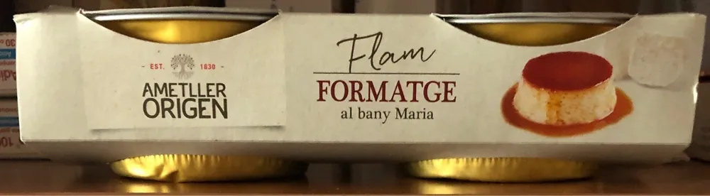 Flam formatge al bany Maria