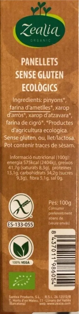 Panellets Sense Gluten Eco