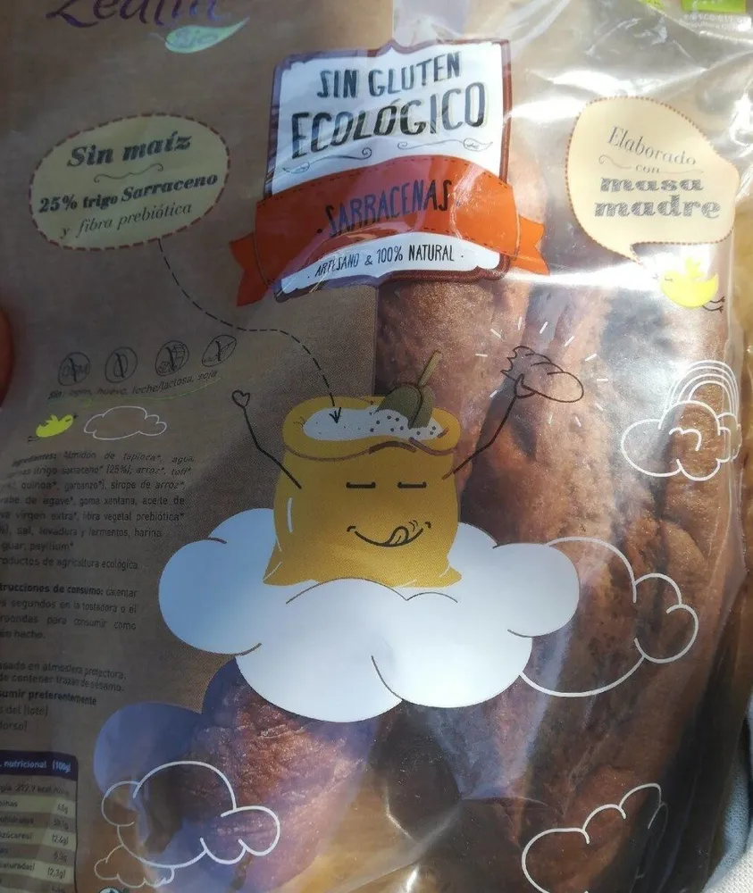 Pan sin gluten ecológico