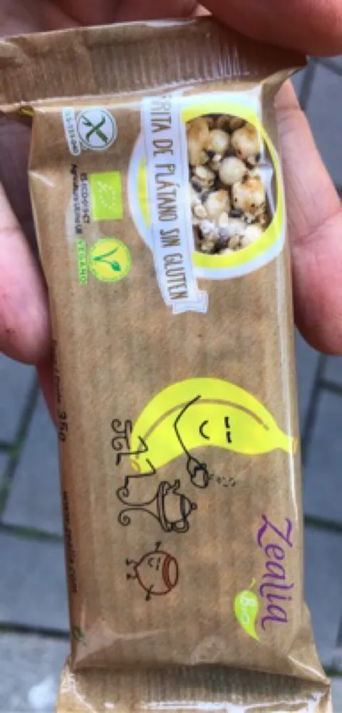Barres Banane Et Noisette Sans Gluten 35G