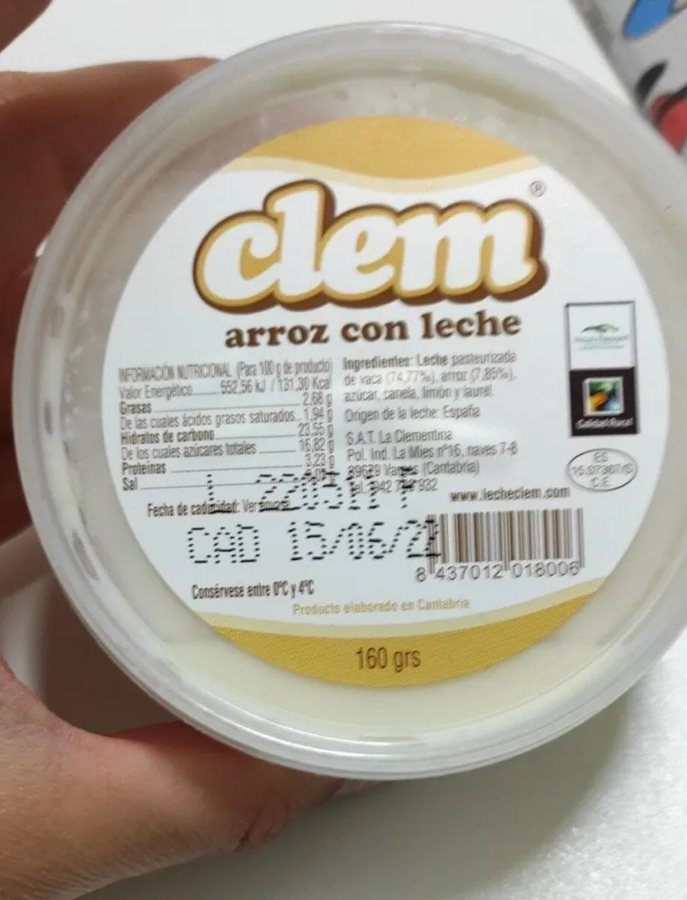 Arroz con leche