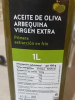 Aceite de oliva arbequina virgen extra