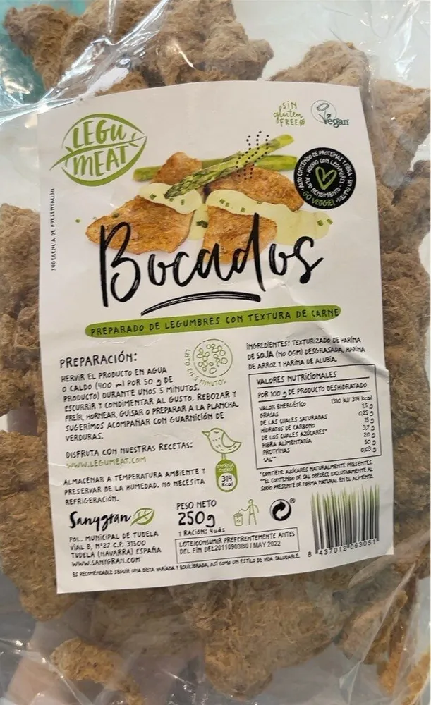 Bocados Con Textura de Carne