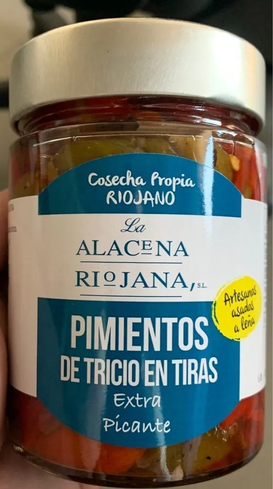 Pimientos en tiras La Alacena Riojana picantes