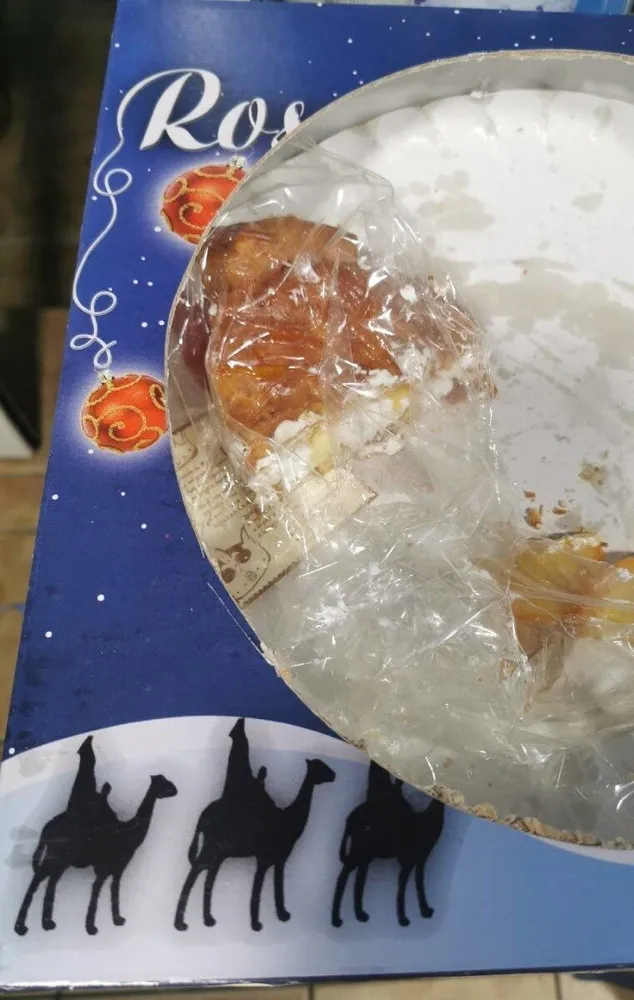 Roscón de Petisús de crema y nata
